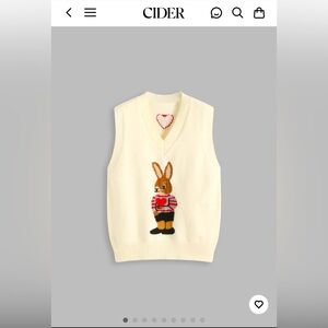 Cider Love from Bunny Sweater Vest 🐰❤️